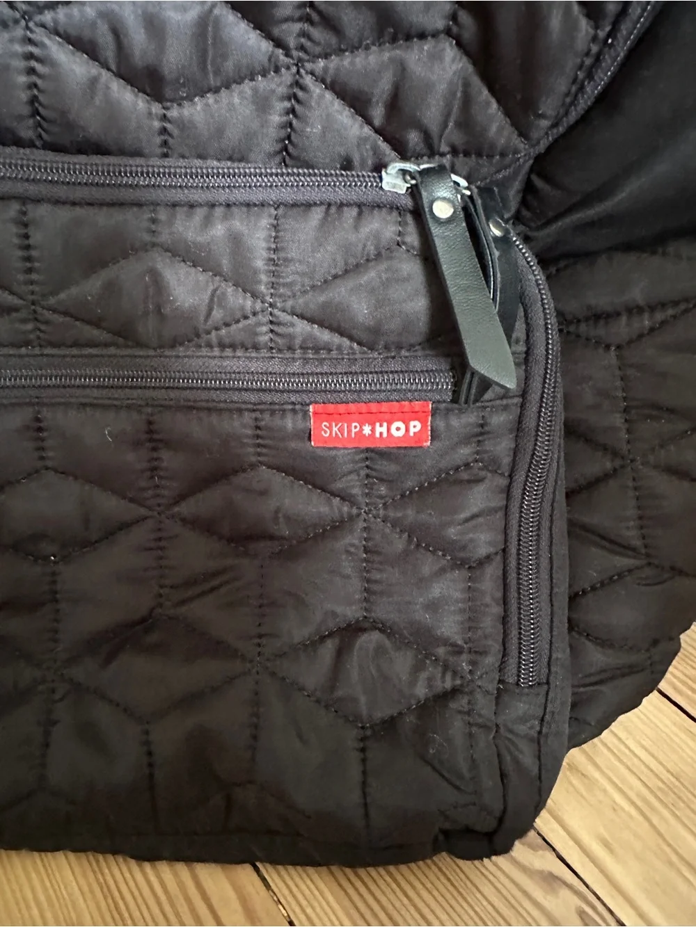 Skip Hop Forma Quilted Diaper Backpack – Jet Black Stroller Straps Parent Fav